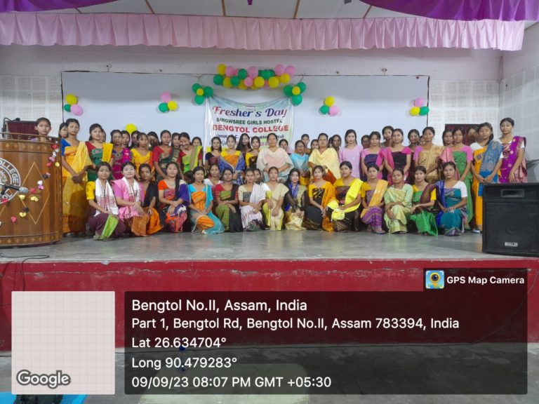 Birgwsree Girls Hostel of Bengtol College celebrated Freshers’ Day 2023 on 09/09/2023